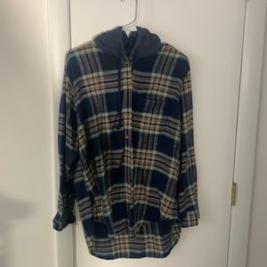 Flannel with hood